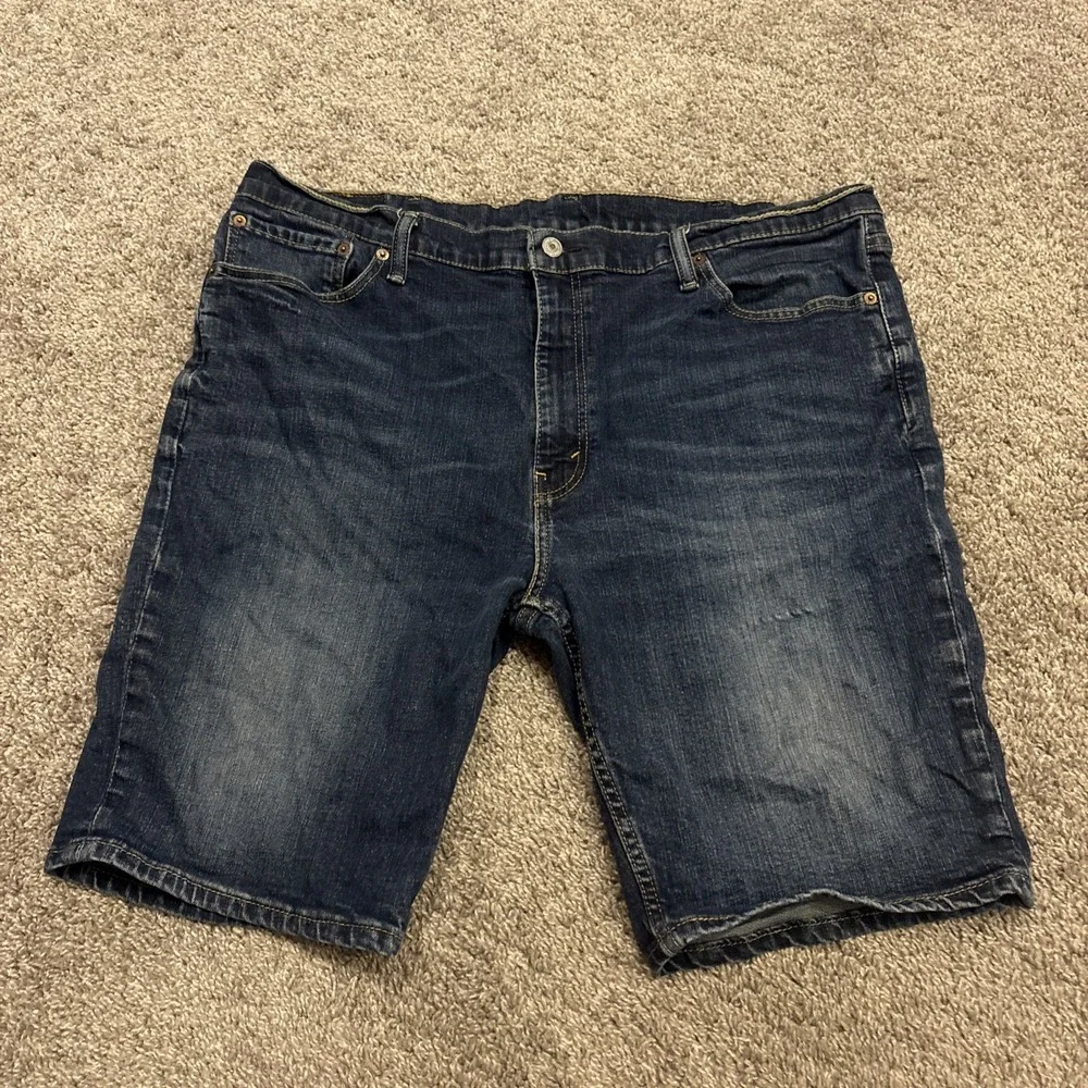 LEVI LEVIS 511 MEN'S DENIM SHORTS SIZE 42 RED TAB Dark Wash Work Casual Jorts